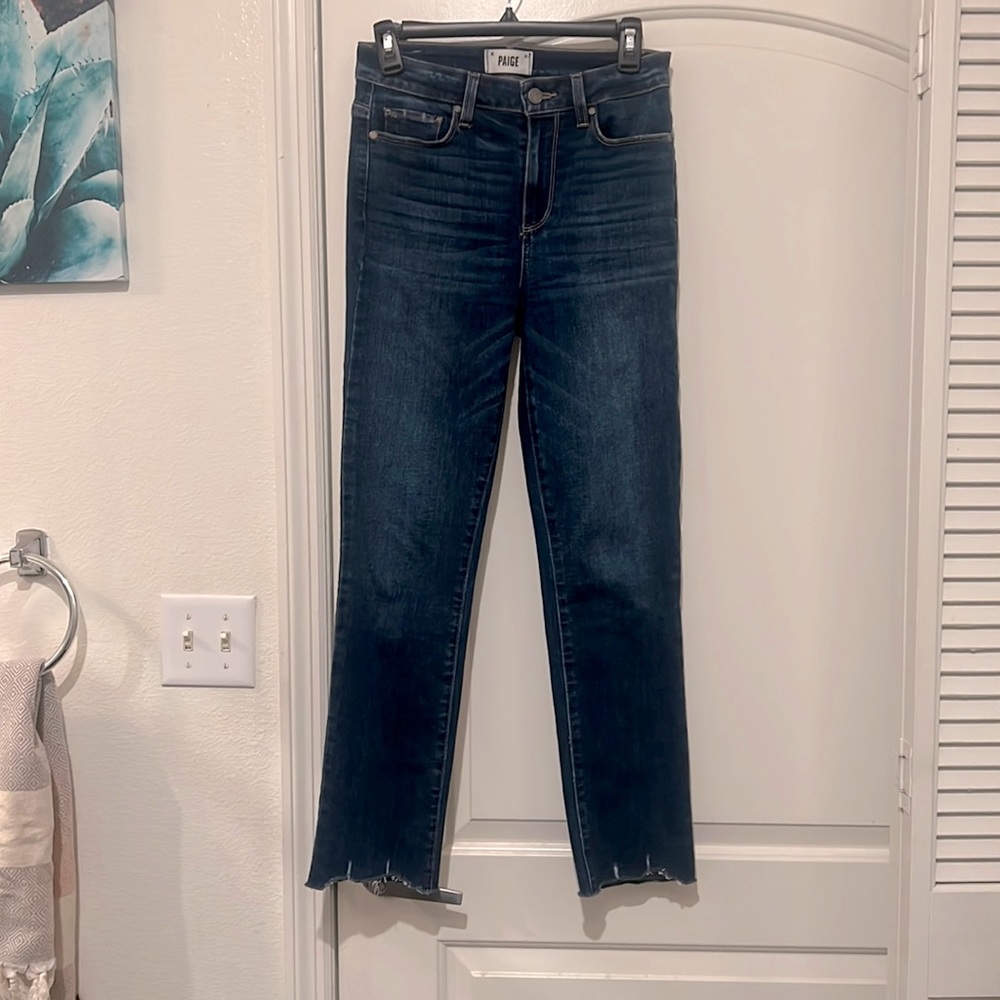 Size 27 Paige Straight Leg Jeans - worn once